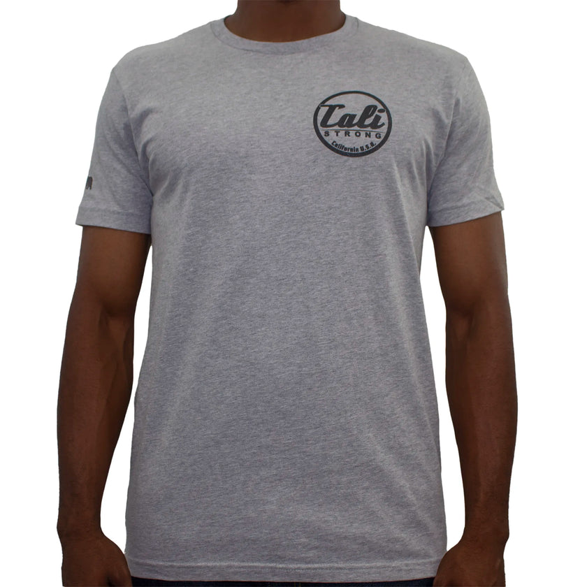 CALI Strong Classic T-Shirt Grey Heather Glow in the Dark - T-Shirt - Image 2 - CALI Strong