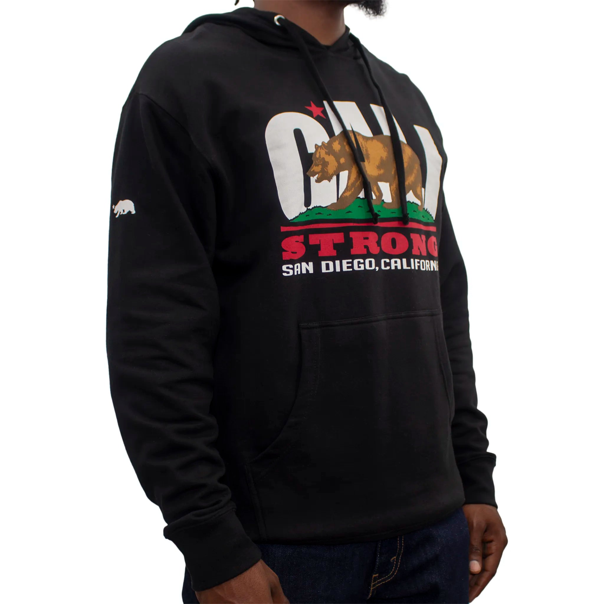 CALI Strong Original San Diego Black Hoodie - Hoodie - Image 2 - CALI Strong