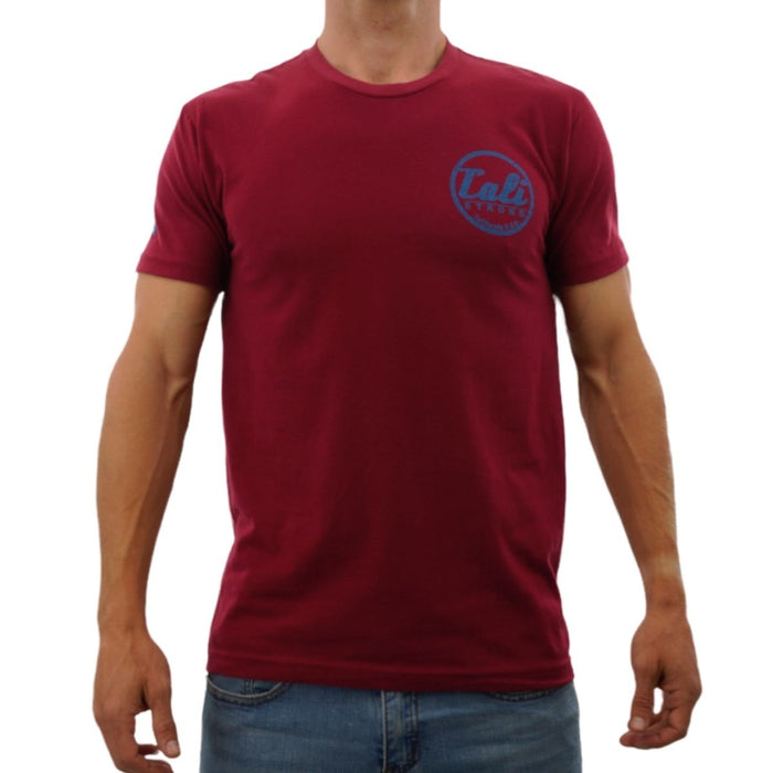 CALI Strong Car Logo T-Shirt Premium Cotton Suede Cardinal - T-Shirt - CALI Strong