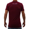 CALI Strong Crest Performance T-Shirt Burgundy Heather Glow in the Dark - T-Shirt - Image 3 - CALI Strong