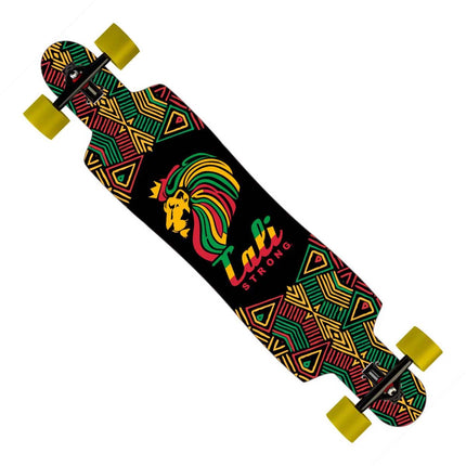 CALI Strong Lord Rasta Longboard Drop Through Complete - Longboard Drop Through - Image 1 - CALI Strong