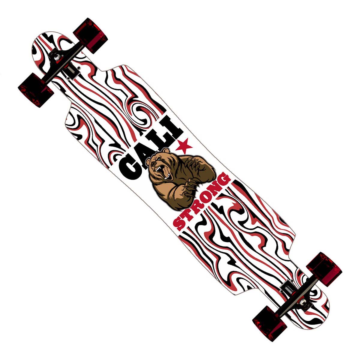 CALI Strong Mean Bear Longboard Drop Through Complete - Longboard Drop Through - Image 1 - CALI Strong