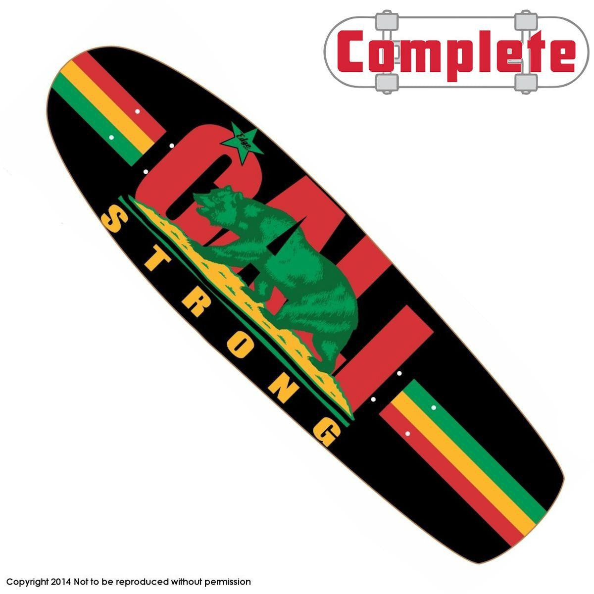 CALI Strong Rasta Skateboard Cruiser Complete - Cruisers - Image 2 - CALI Strong