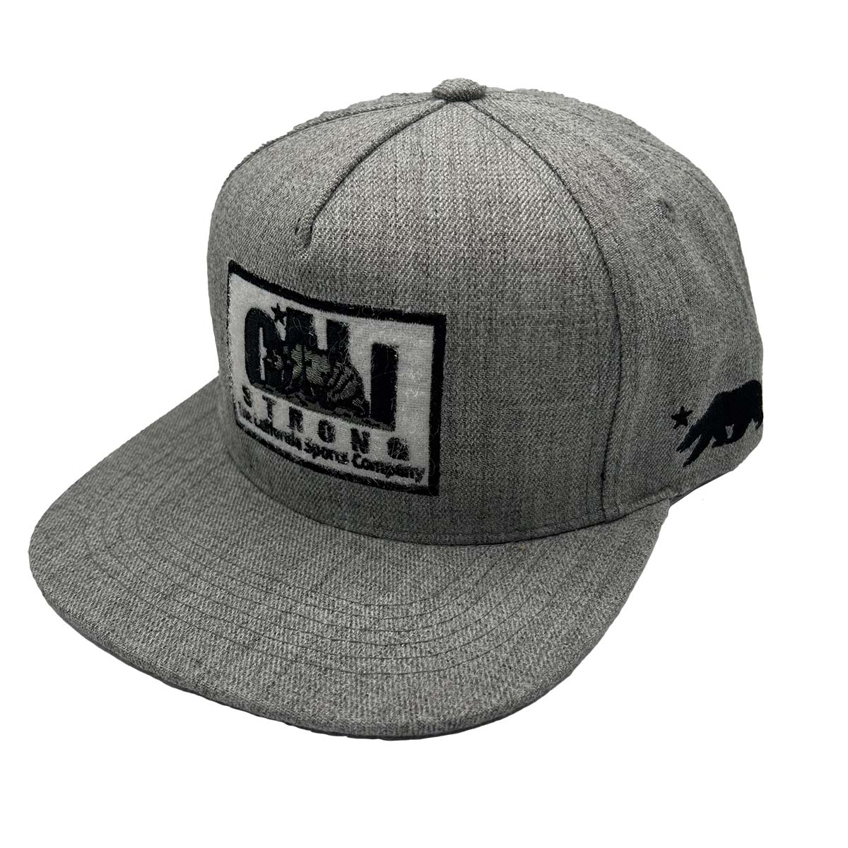 CALI Strong Original Tactical Hat Flat Bill Morale Patch Gray Heather - Headwear - Image 2 - CALI Strong