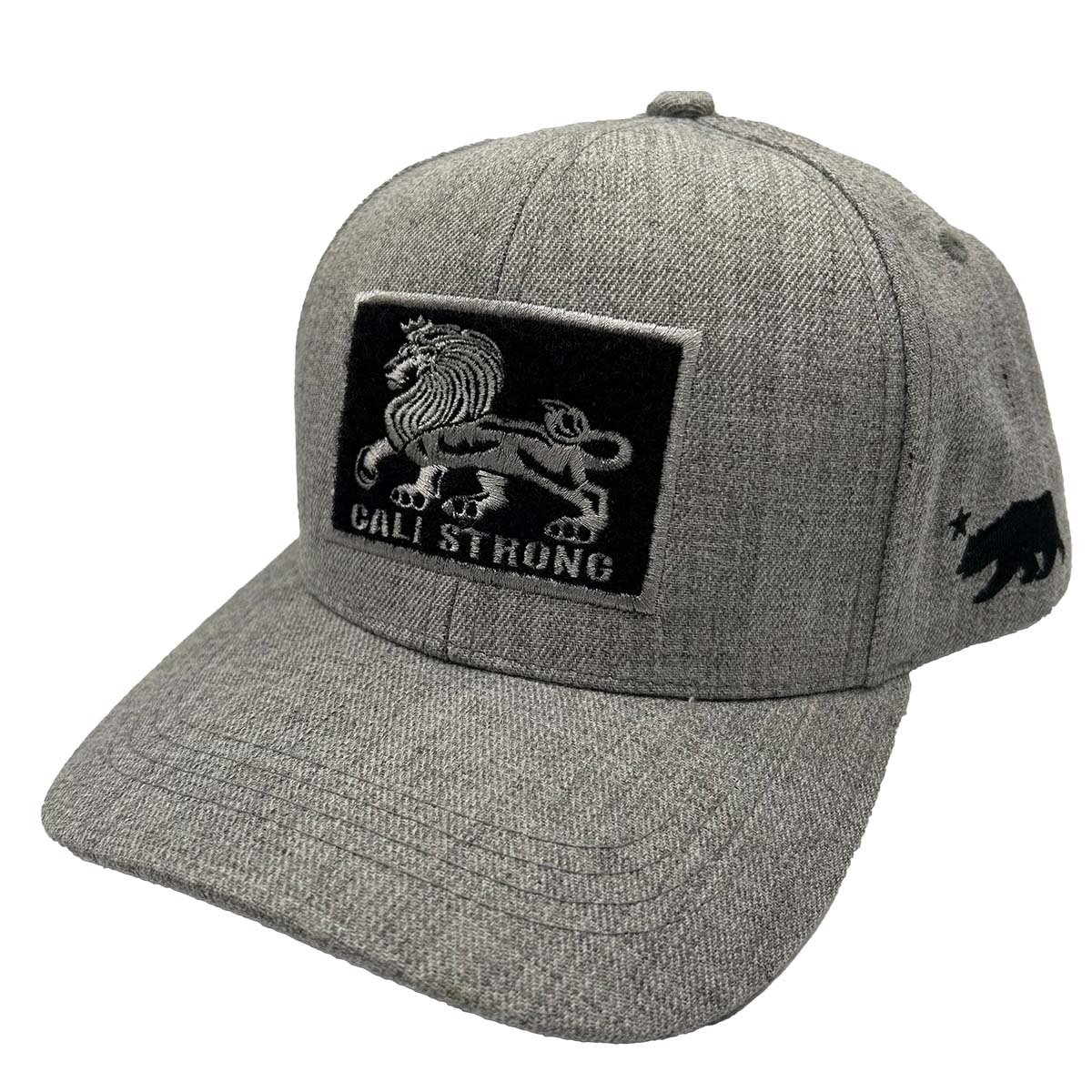 CALI Strong Original Tactical Hat Morale Patch Grey Black - Headwear - Image 2 - CALI Strong