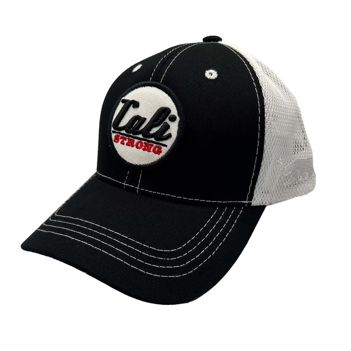 CALI Strong Car Logo Tactical Trucker Hat Morale Patch Black White - Headwear - CALI Strong