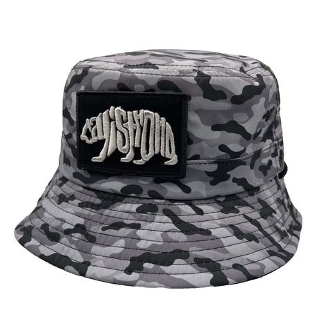 CALI Strong Urban Camo Reversible Black Bucket Hat Tactical Morale Patch - Bucket Hat - Image 1 - CALI Strong