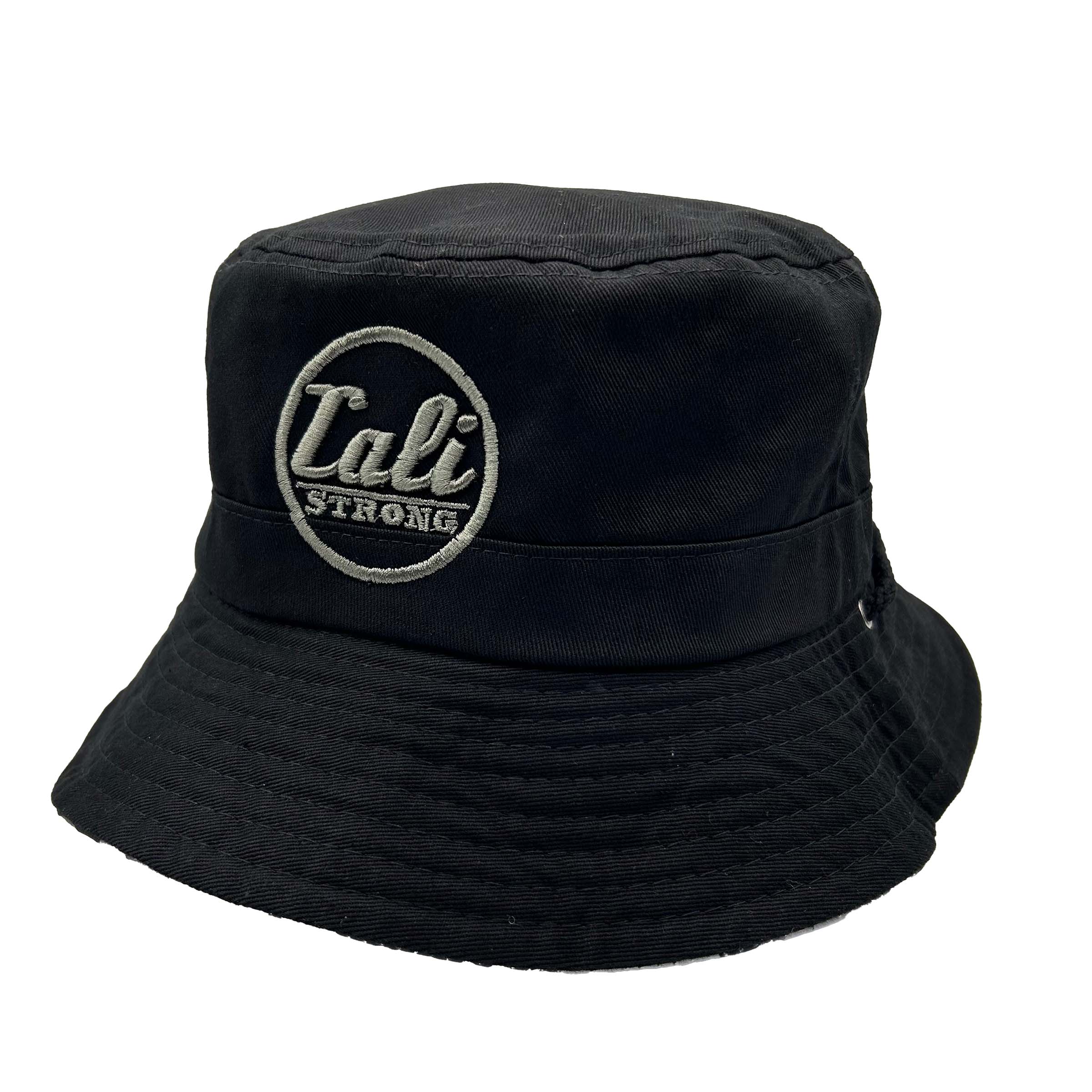 CALI Strong Urban Camo Reversible Black Bucket Hat Tactical Morale Patch - Bucket Hat - Image 3 - CALI Strong
