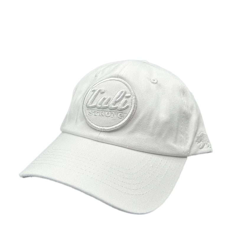 CALI Strong Classic Dad Hat Morale Patch White - Headwear - Image 1 - CALI Strong