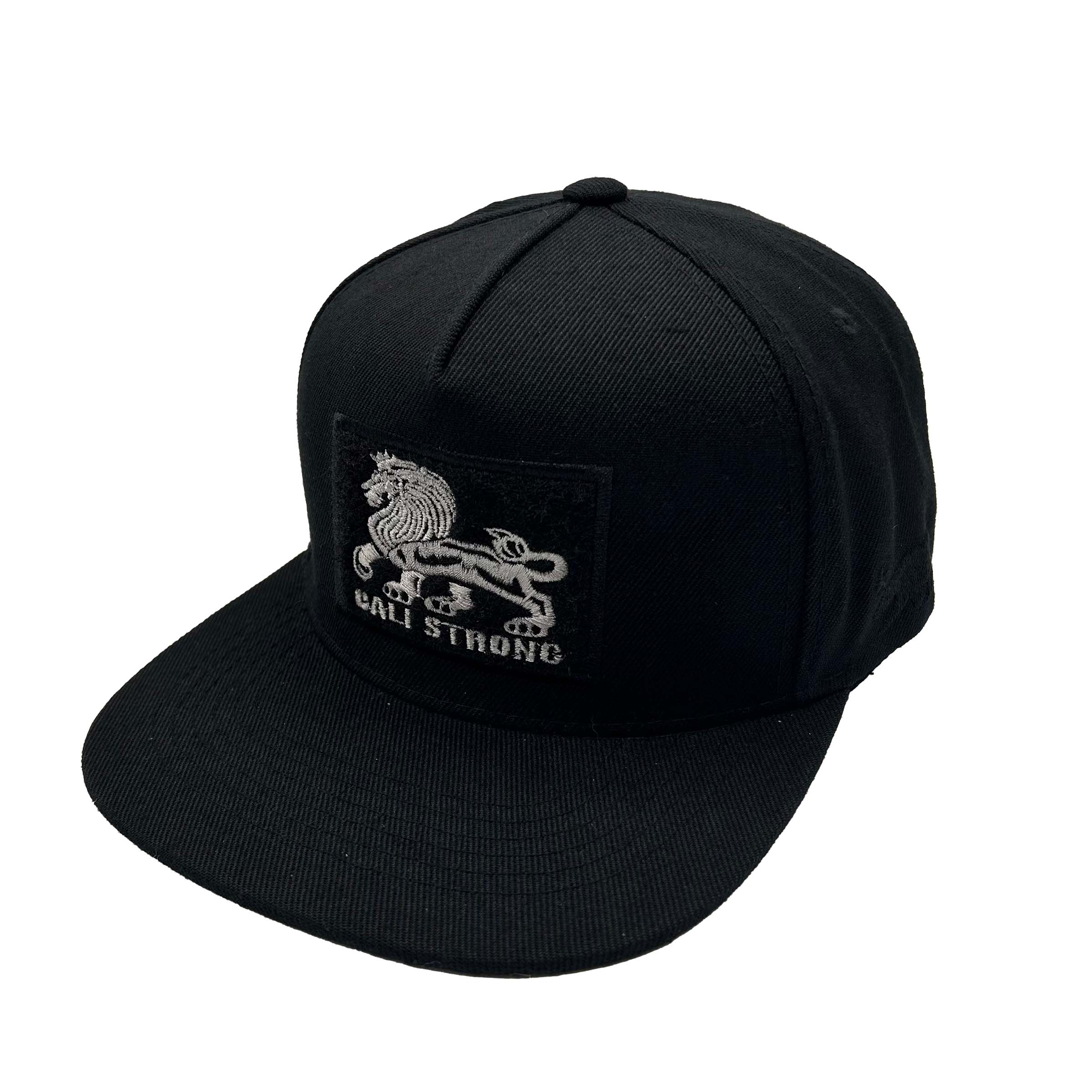 CALI Strong Original Tactical Hat Flat Bill Morale Patch Black - Headwear - Image 2 - CALI Strong