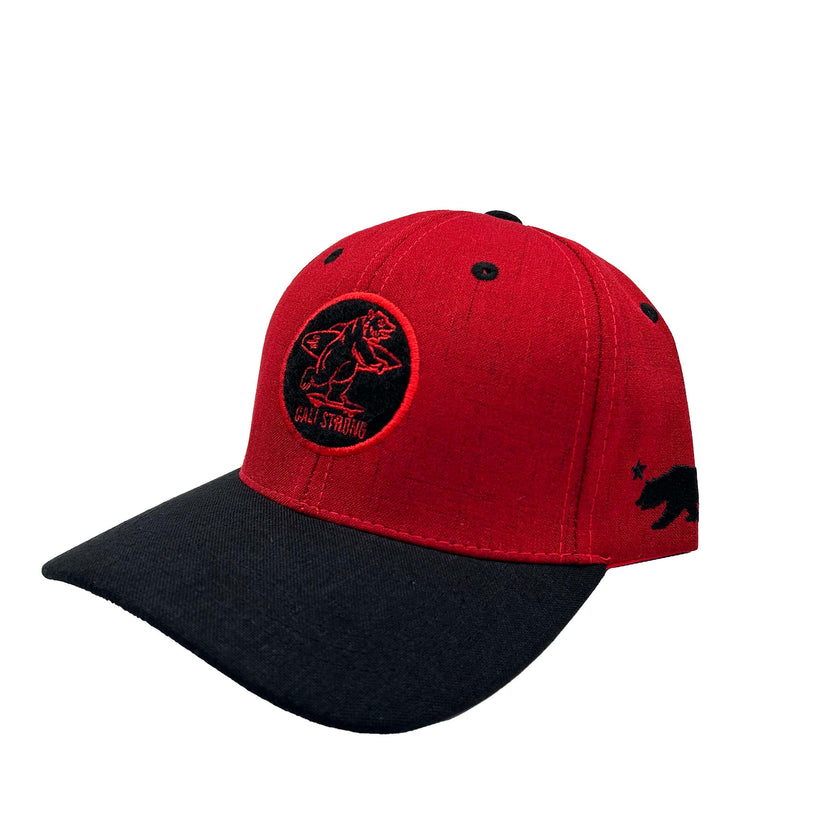 CALI Strong Classic Tactical Hat Morale Patch Red Black - Headwear - Image 2 - CALI Strong