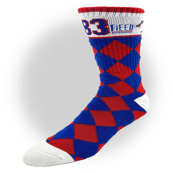 Andre Reed 83 Harlequin Crew Socks - Socks - CALI Strong
