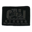 CALI Strong Original Black Grey Hook-and-Loop 2x3 Morale Patch - Patches - Image 1 - CALI Strong