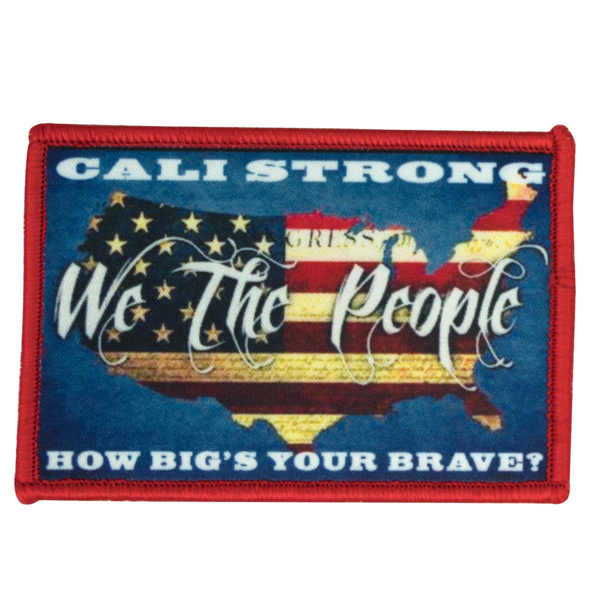 CALI Strong We The People Hook-and-Loop 2x3 Morale Patch - Patches - Image 1 - CALI Strong