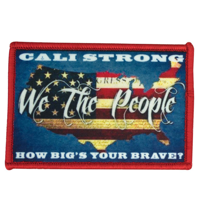 CALI Strong We The People Sublimated Hook-and-Loop Morale Patch - Patches - CALI Strong