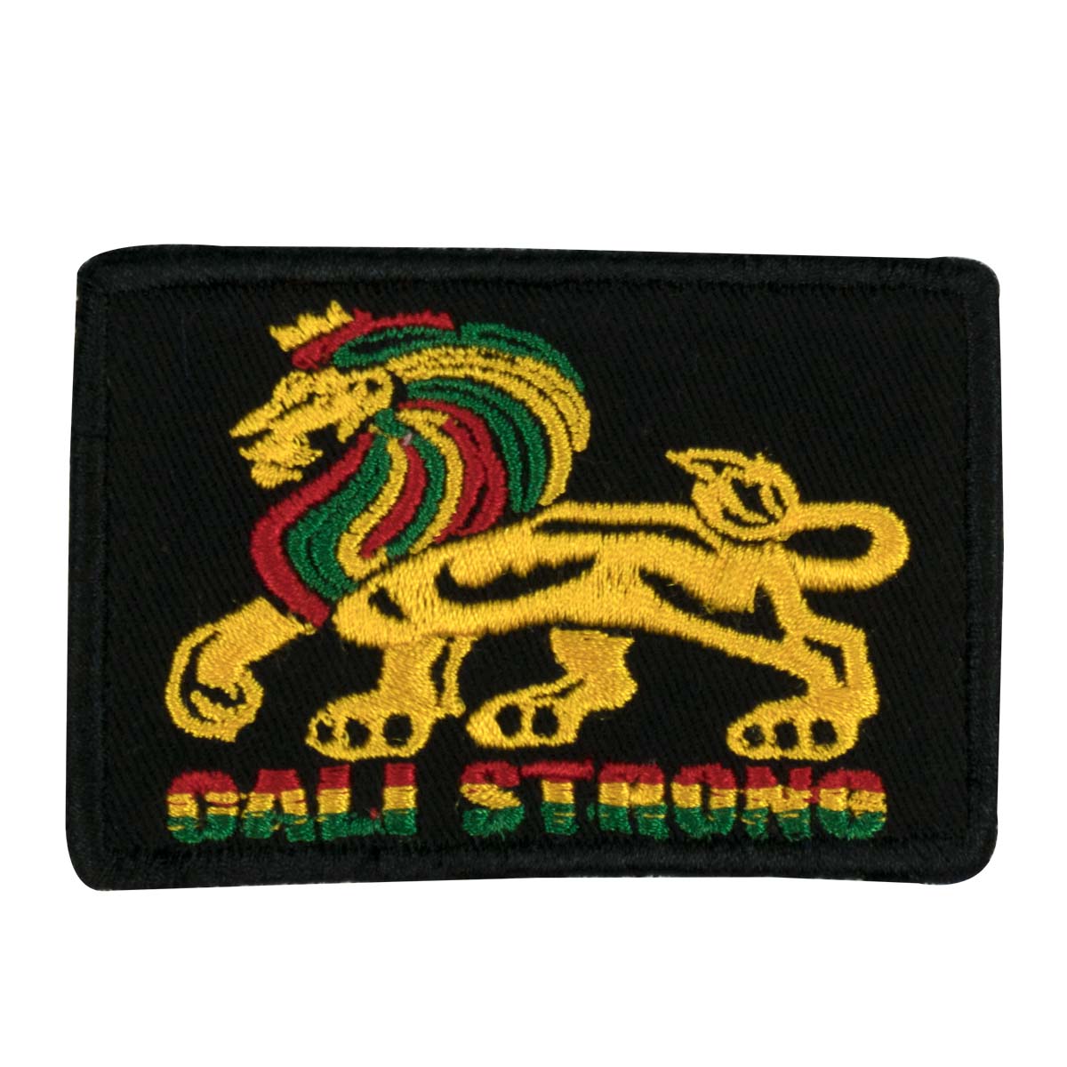 CALI Strong Lord Rasta Black Round Hook-and-Loop Morale Patch