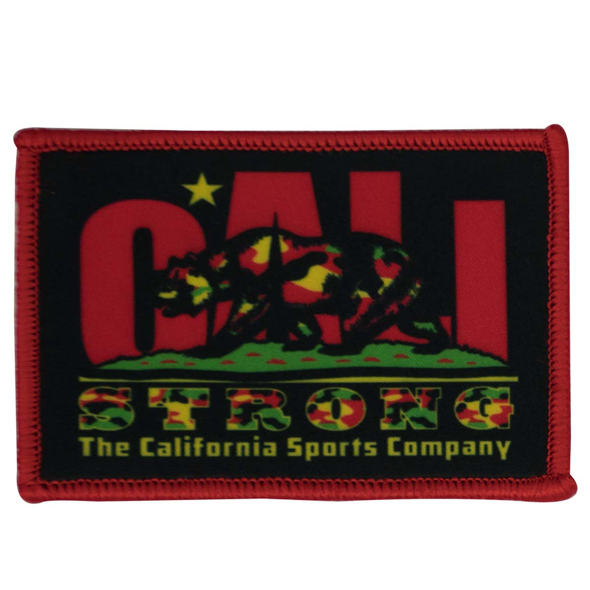 CALI Strong Original Urban Camo Rasta Hook-and-Loop 2x3 Morale Patch - Patches - Image 1 - CALI Strong