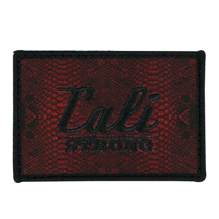 CALI Strong Snake Skin Red Hook-and-Loop 2x3 2x3 Morale Patch - Patches - Image 1 - CALI Strong