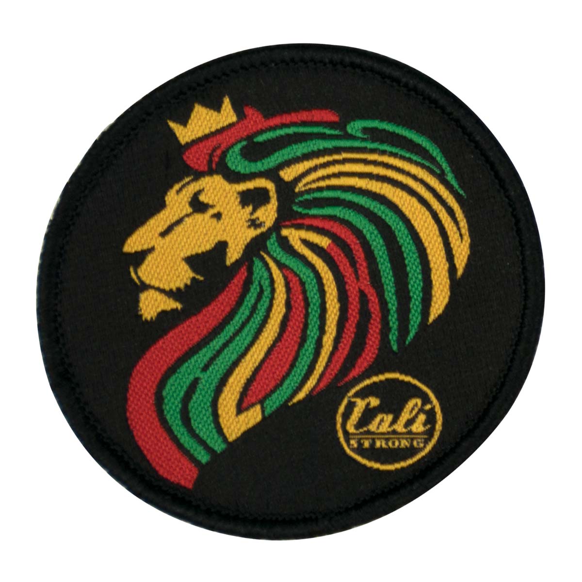 CALI Strong Lord Rasta Black Round Hook-and-Loop Morale Patch