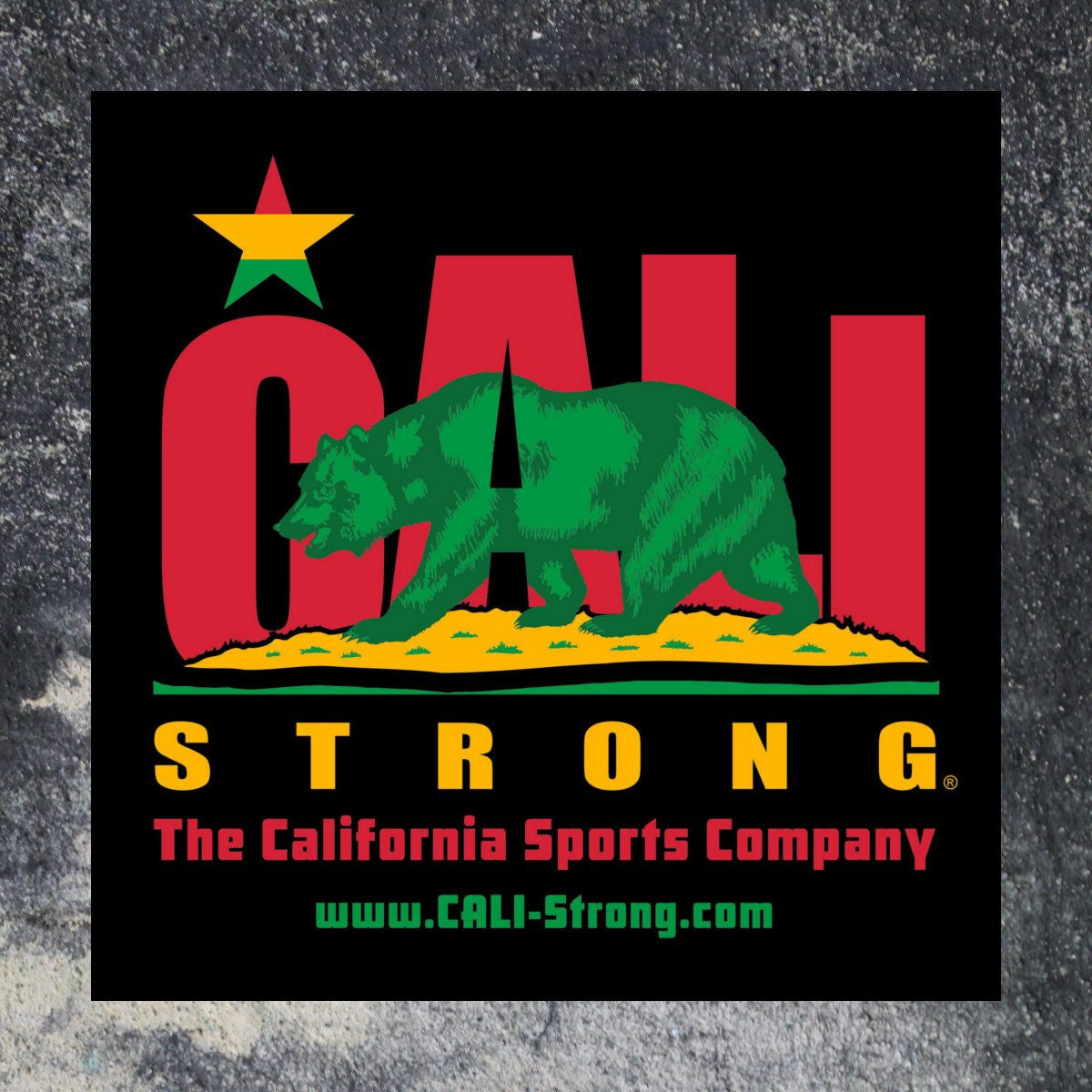 CALI Strong Original Rasta Sticker 4 inch Square Vinyl Decal - Stickers - Image 2 - CALI Strong