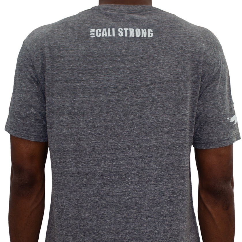 CALI Strong Crest USA Performance T-Shirt Heather Grey Glow in the Dark - T-Shirt - Image 5 - CALI Strong