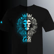 CALI Strong King Rasta Black T-shirt Glow in the Dark - T-Shirt - Image 1 - CALI Strong