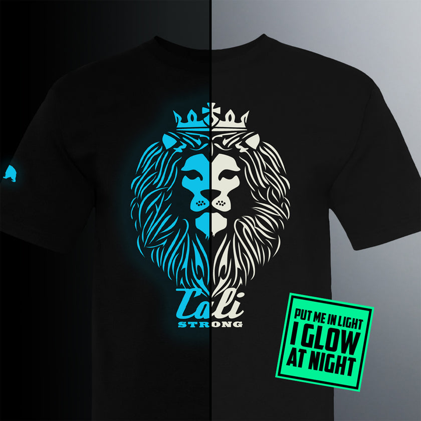 CALI Strong King Rasta Black T-shirt Glow in the Dark - T-Shirt - Image 7 - CALI Strong