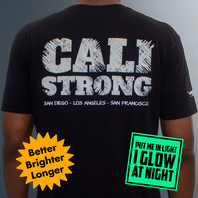 CALI Strong Scratch Black T-Shirt Glow in the Dark - T-Shirt - Image 3 - CALI Strong