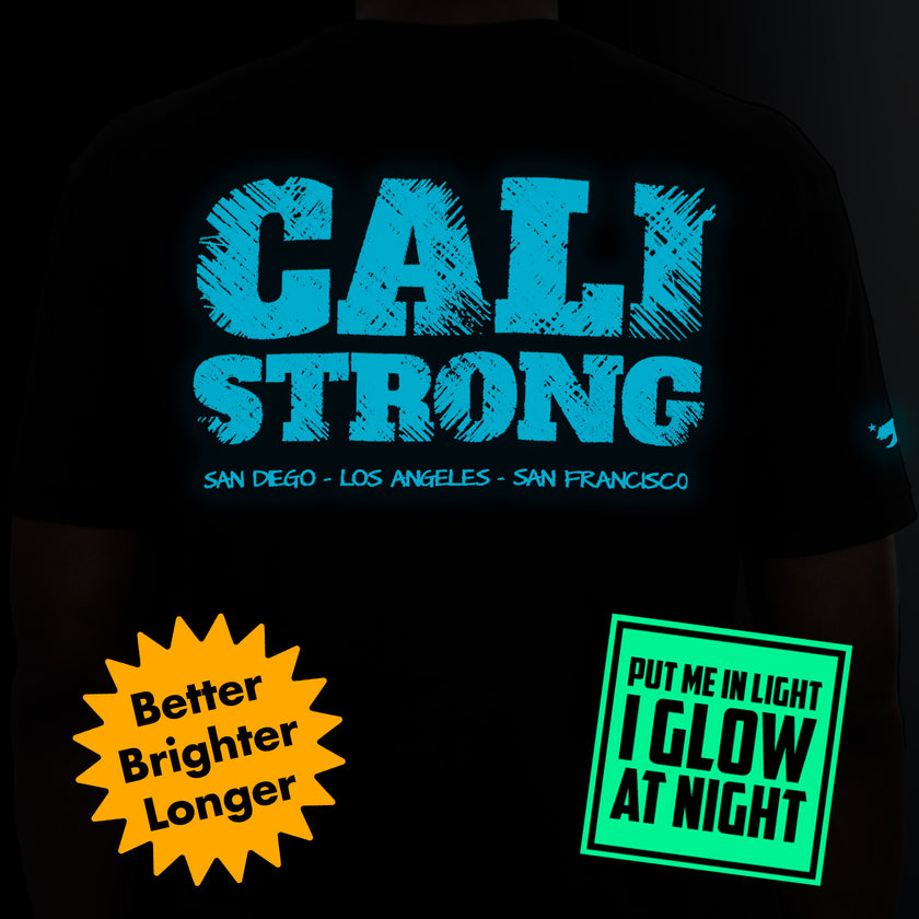 CALI Strong Scratch Black T-Shirt Glow in the Dark - T-Shirt - Image 2 - CALI Strong