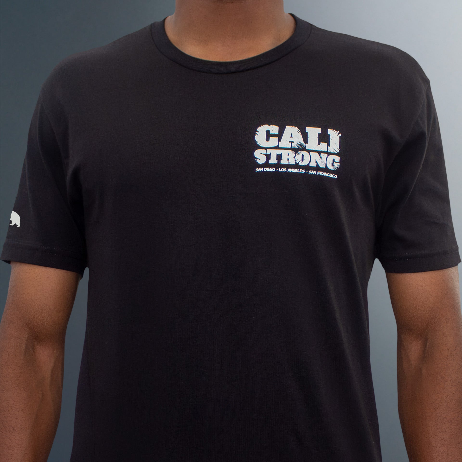 CALI Strong Scratch Black T-Shirt Glow in the Dark