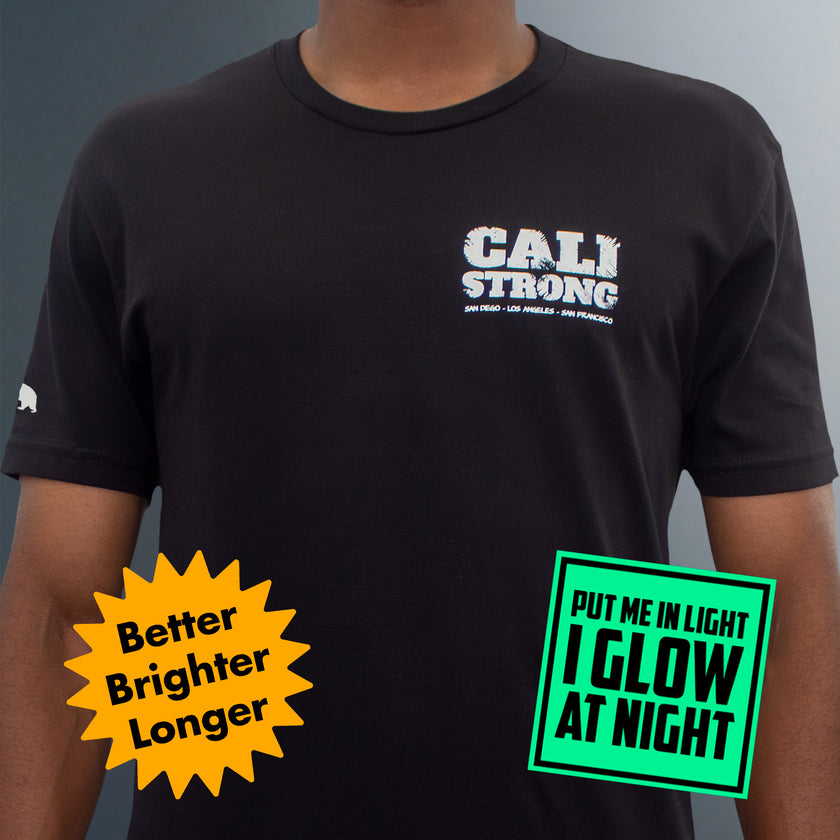 CALI Strong Scratch Black T-Shirt Glow in the Dark - T-Shirt - Image 5 - CALI Strong
