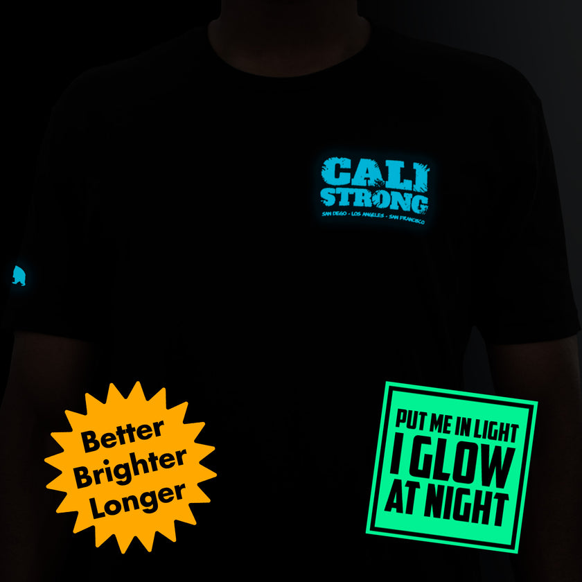 CALI Strong Scratch Black T-Shirt Glow in the Dark - T-Shirt - Image 4 - CALI Strong
