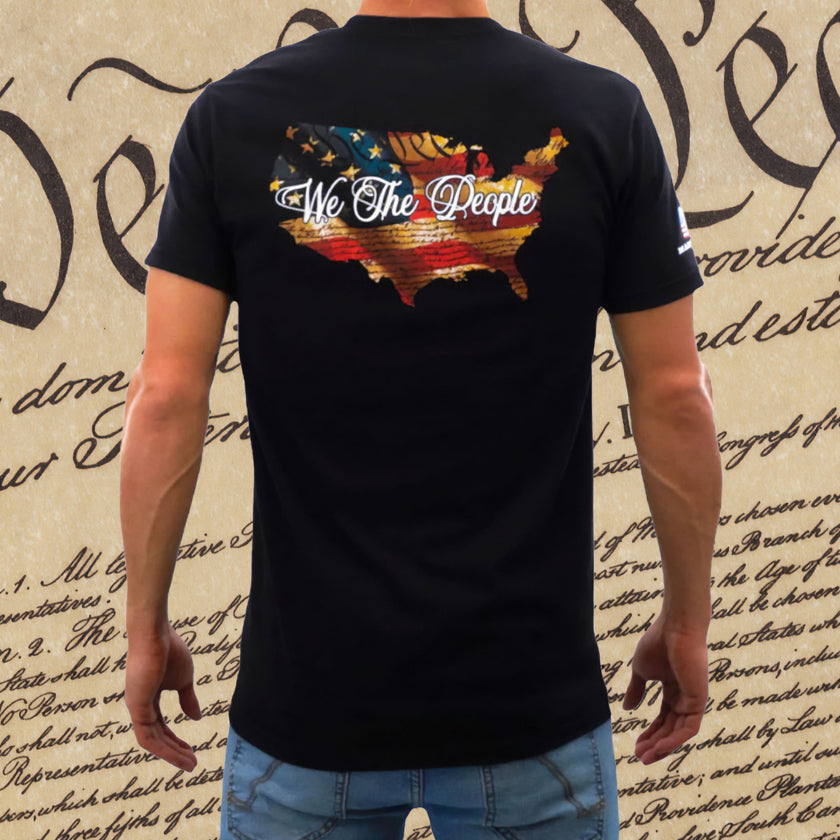CALI Strong We the People Black T-shirt - T-Shirt - Image 4 - CALI Strong