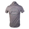 California Champion Performance Hooded T-shirt Gray Heather Glow in the Dark - T-Shirt - Image 6 - CALI Strong