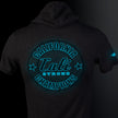 California Champion Performance Hooded T-shirt Gray Heather Glow in the Dark - T-Shirt - Image 7 - CALI Strong