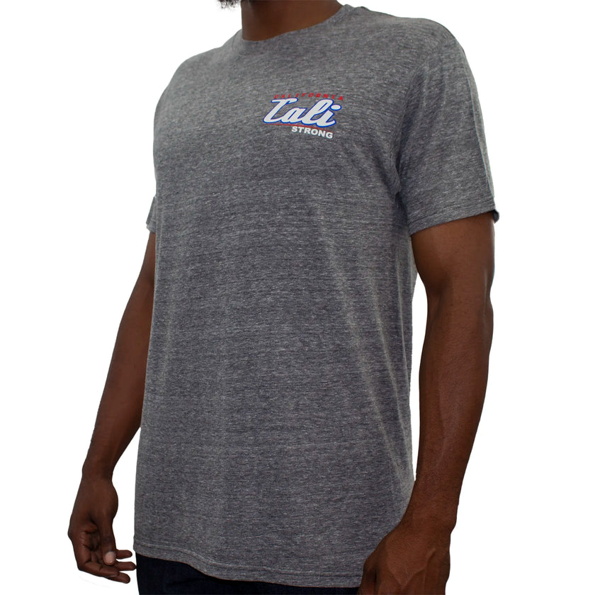 CALI Strong Crest USA Performance T-Shirt Heather Grey Glow in the Dark - T-Shirt - Image 10 - CALI Strong