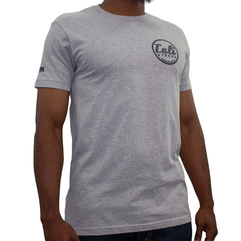 CALI Strong Classic T-Shirt Grey Heather Glow in the Dark - T-Shirt - Image 4 - CALI Strong