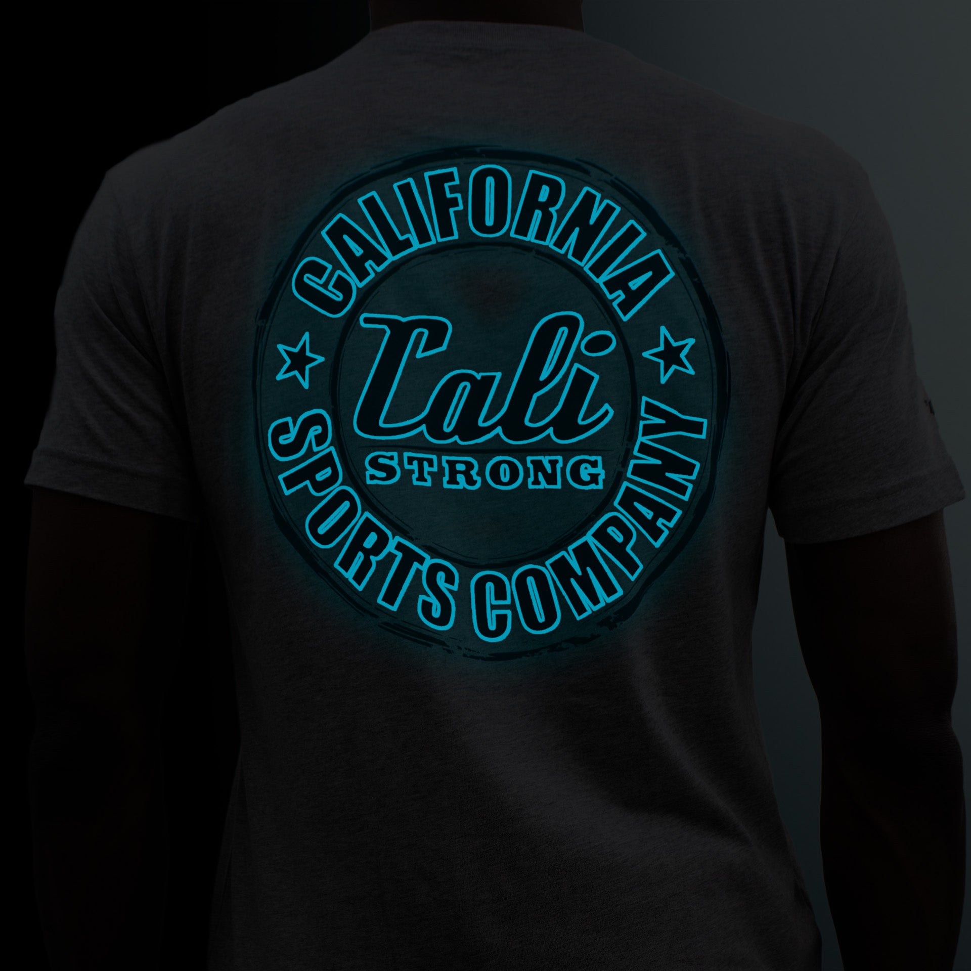 CALI Strong Classic T-Shirt Grey Heather Glow in the Dark - T-Shirt - Image 7 - CALI Strong