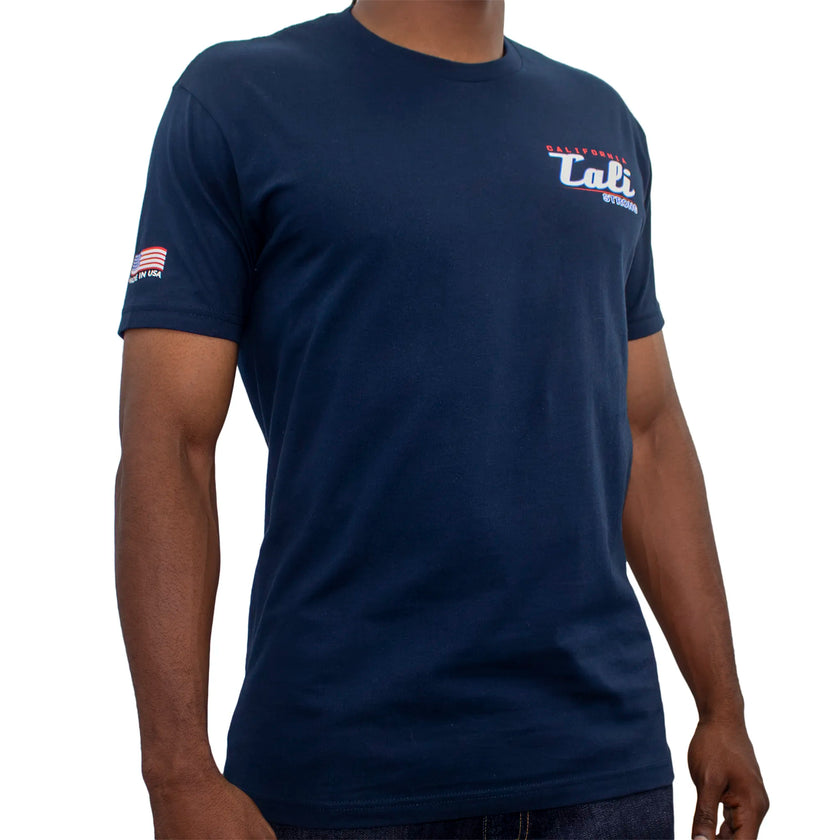 CALI Strong Crest USA T-Shirt Navy Max Glow in the Dark - T-Shirt - Image 2 - CALI Strong