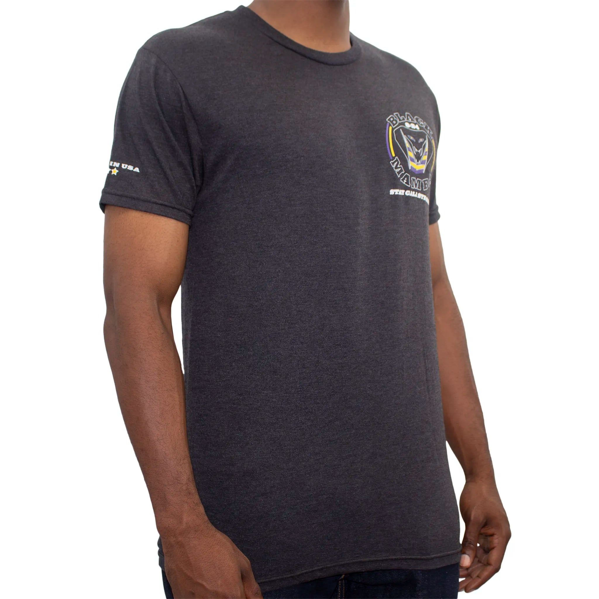 CALI Strong Black Mamba Performance Triblend Black T-shirt - T-Shirt - Image 2 - CALI Strong