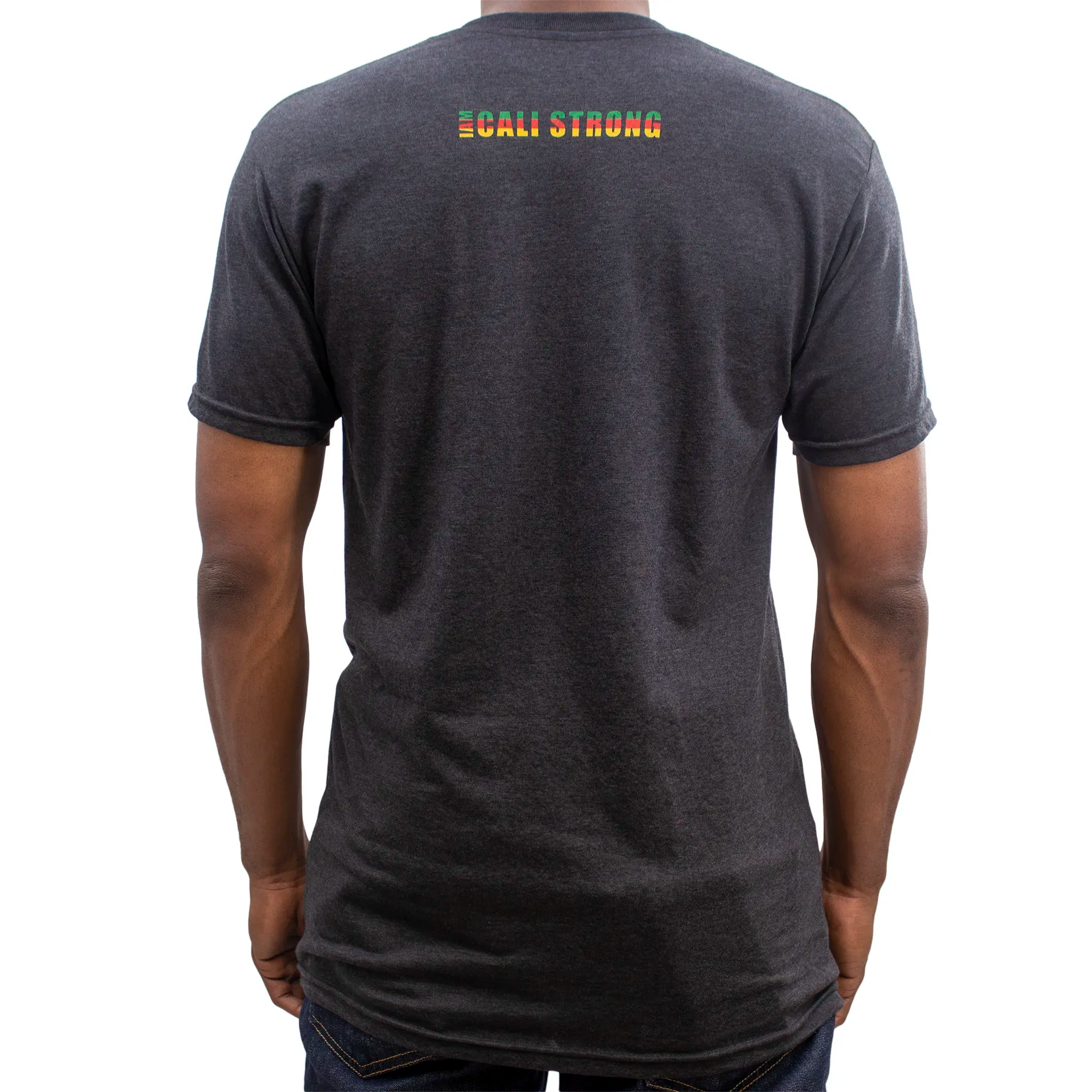 CALI Strong Lord Rasta Performance Triblend T-Shirt Charcoal Grey - T-Shirt - Image 3 - CALI Strong