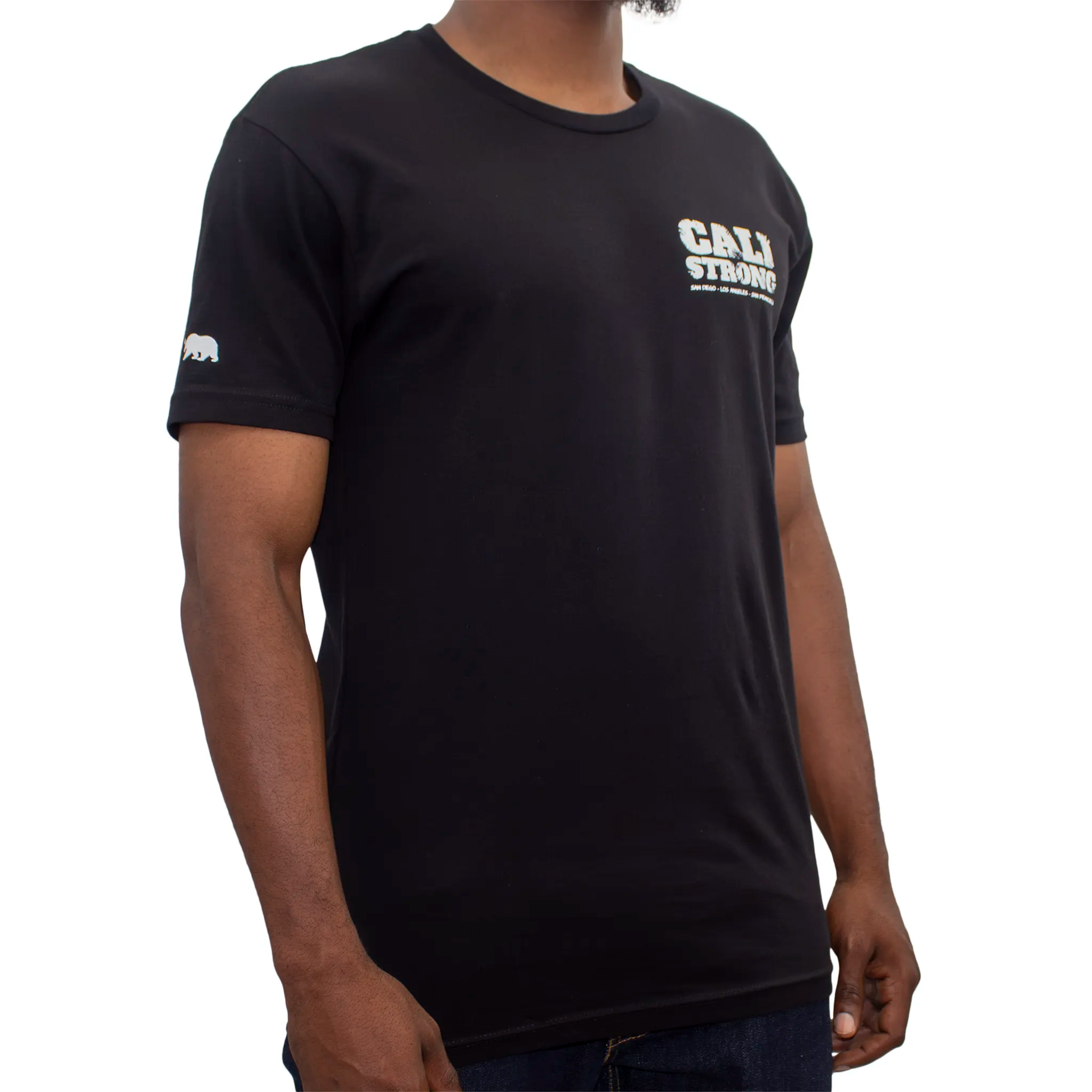 Cali Strong CALI Strong Scratch Black T-Shirt Glow in the Dark