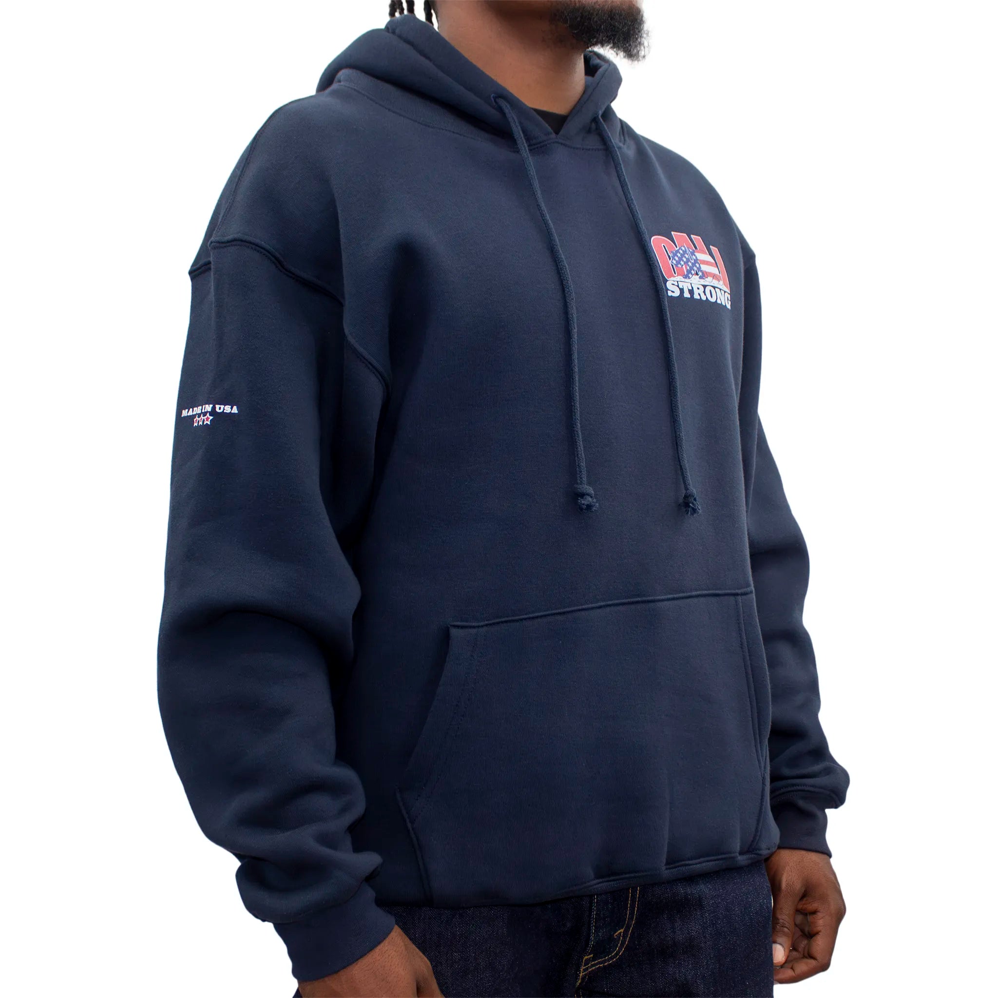 CALI Strong Original USA Hoodie Deluxe Navy - Hoodie - Image 2 - CALI Strong
