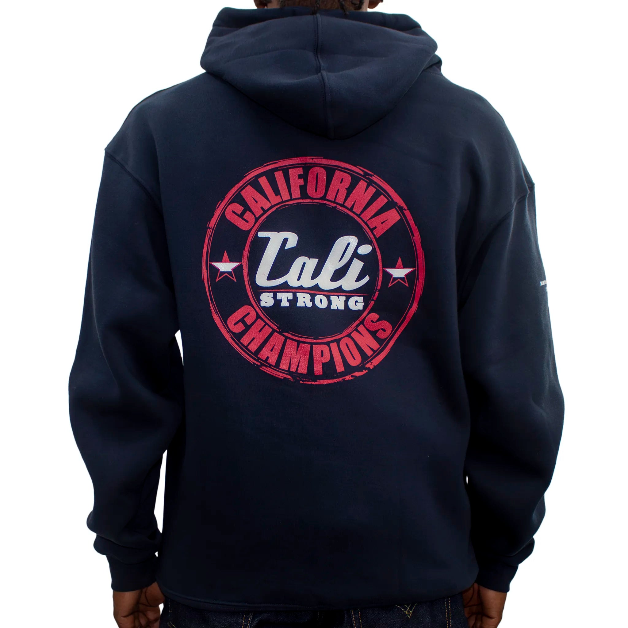 CALI Strong Original USA Hoodie Deluxe Navy - Hoodie - Image 3 - CALI Strong