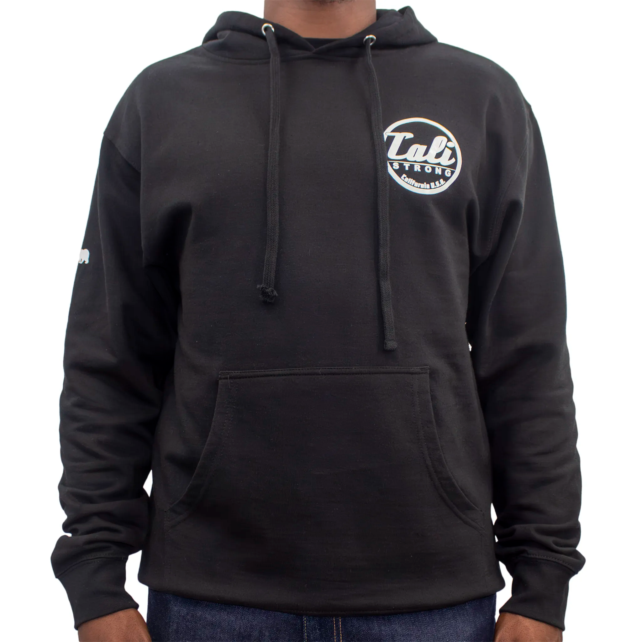 CALI Strong Classic Black Hoodie - Hoodie - Image 1 - CALI Strong