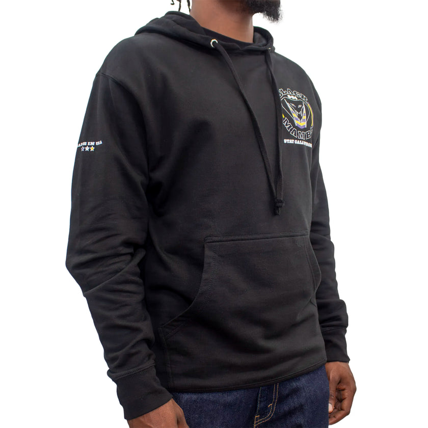 CALI Strong Black Mamba Black Hoodie - Hoodie - Image 2 - CALI Strong