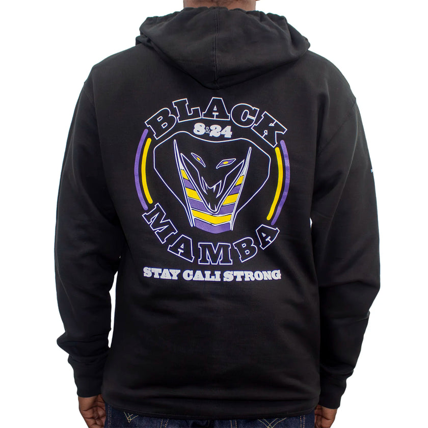 CALI Strong Black Mamba Black Hoodie - Hoodie - Image 3 - CALI Strong