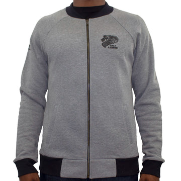 CALI Strong Lord Rasta Bomber Jacket Heather Gray - Jacket - Image 1 - CALI Strong