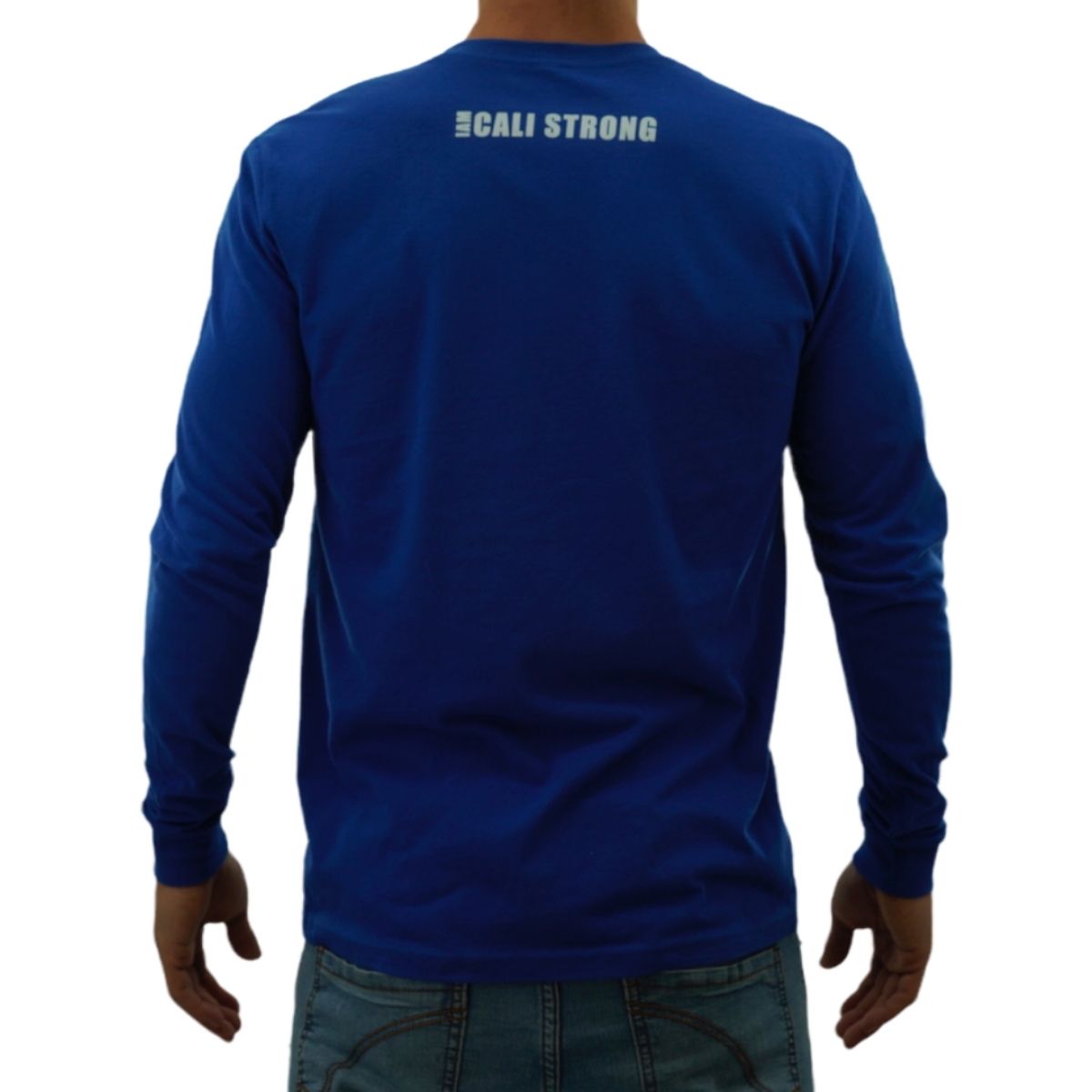 CALI Strong Classic Long Sleeve T-Shirt Premium Cotton Suede Royal - T-Shirt - Image 3 - CALI Strong