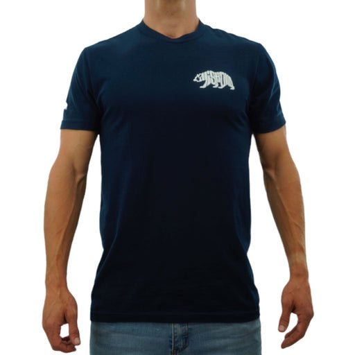 CALI Strong Word Bear T-shirt Navy Blue Glow in the Dark - T-Shirt - CALI Strong